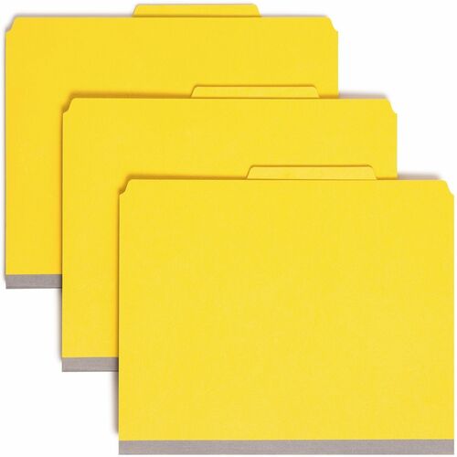Smead  Classification Folders,2"Exp,2 Div,Top Tab,Letter,10/BX, YW