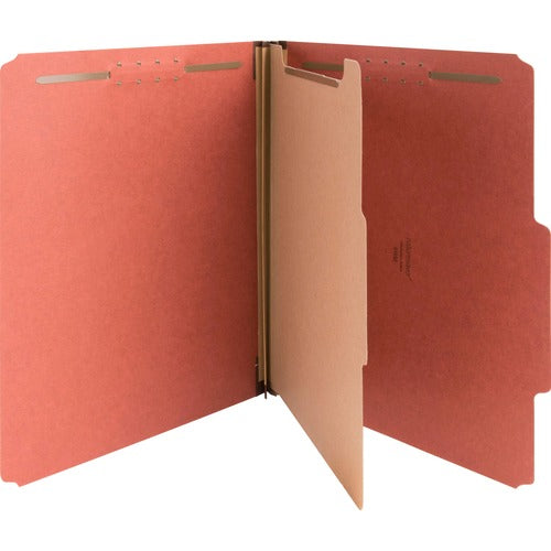 Nature Saver  Classification Folders, 2" Exp., Letter, 1 Div, 10/BX, Red
