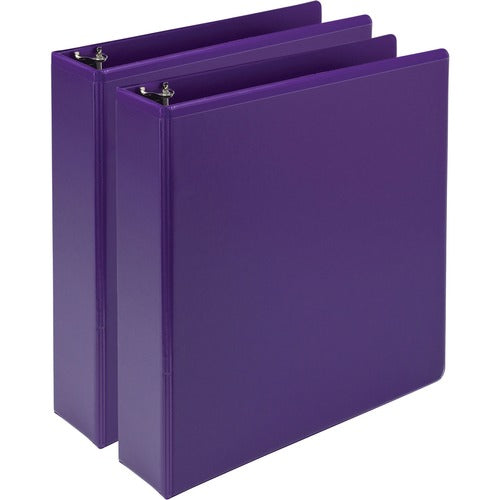 Samsill  Presentation Binder, 11"x8-1/2", 2" Cap, 2/PK, Purple