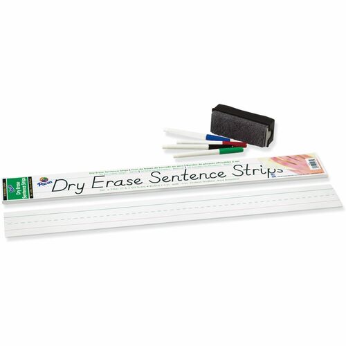 Pacon  Dry-Erase Sentence Strips, 3"x24", 30/PK, White