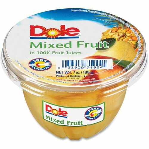 Dole  Fruit Cups, 7 Oz., 12/CT, Mixed Fruit