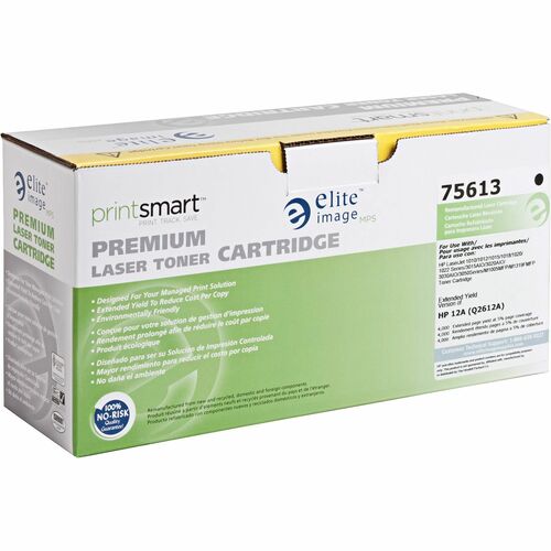 Elite Image  Toner Cartridge, 4000 Page Yield, Black-ELI75613
