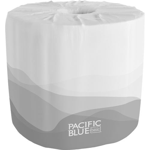 Georgia-Pacific  Bathroom Tissue, 1-Ply, 550 Sheet, 4"Wx4"L, 80/CT, White-GPC1988101