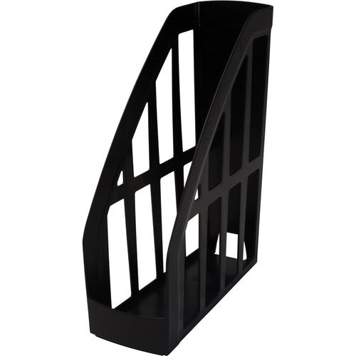 Storex Industries Corporation  Magazine File, Recycled, 9-3/4"x4"x11-1/2", Black