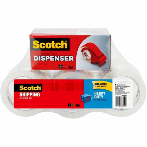 3M  Packing Tape/Dispenser,Value Pack,1-7/8"x164',6/PK,CL