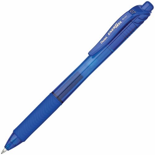 Pentel  Gel Pen, Retractable, .7mm, Med Point,Metal Tip, BE