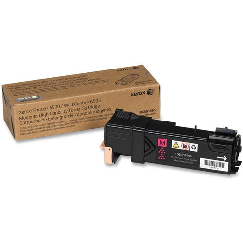 Xerox  Toner Cartridge, Ph6500/WC6505, 2500 Page Yield, Magenta