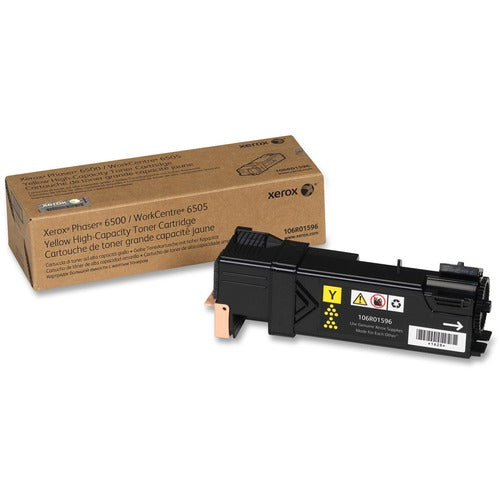 Xerox  Toner Cartridge, Ph6500/WC6505, 2500 Page Yield, Yellow