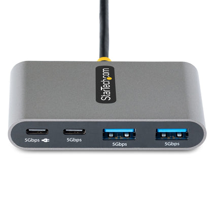 StarTech.com 5G2A2CPDB-USB-C-HUB interface hub USB 3.2 Gen 1 (3.1 Gen 1) Type-C 5000 Mbit/s Gray