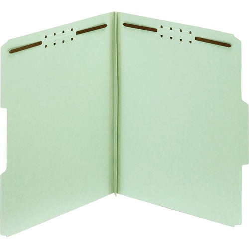 Pendaflex  PSBD Fastener Folders, 25pt, 1/3 Cut, Ltr, 2" Exp, 25/BX, GN
