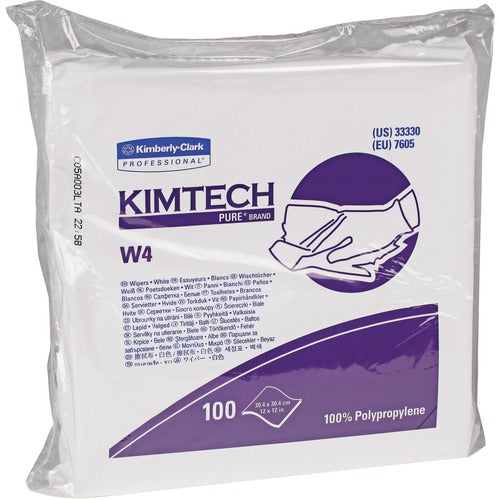 Kimberly-Clark Professional  Wipers, Dry, Anti-static, Poly, 12"x12", 100/PK, 5PK/CT, WE