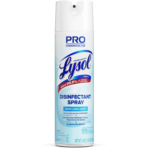 Reckitt Benckiser  Lysol Disinfectant Spray, 19 oz., Crisp Linen Scent