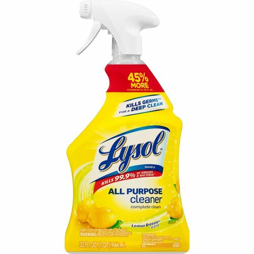 Reckitt Benckiser  Disinfectant Cleaner,All-Purpose,32 oz, Lemon Breeze
