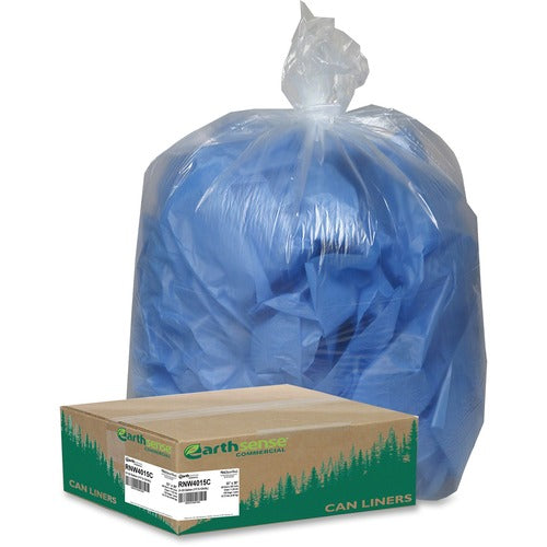 Webster  Can Liners, 31-33 Gal, 1.25mil, 100BG/CT, Clear