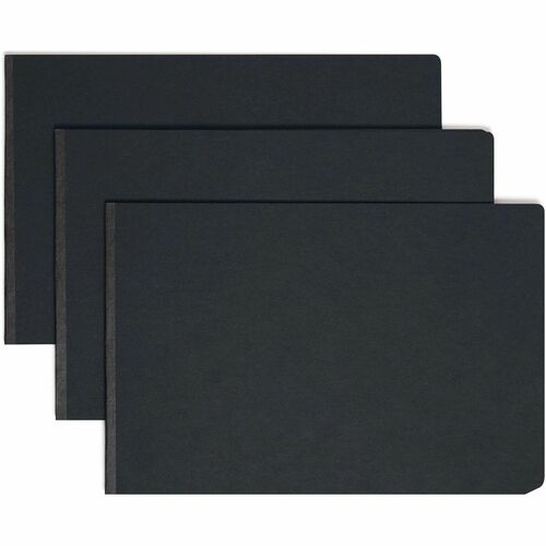 Smead  Pressboard Report Cover, 3" Cap, 11"x17", BK
