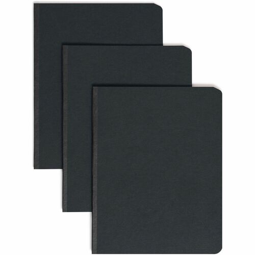 Smead  Report Cover, Pressboard, 3" Cap, 9-7/8"x12-3/8", Black