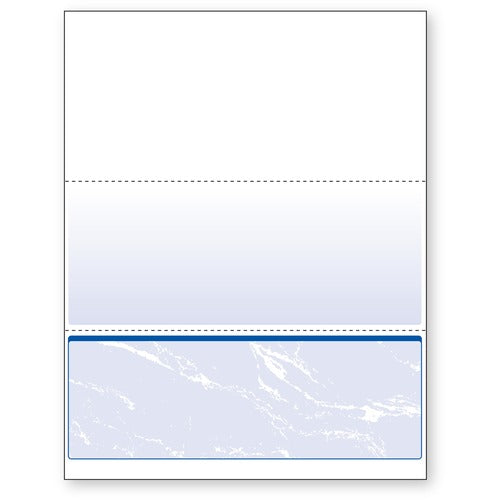 Docugard  Security Business Checks, 500/RM, Marble Bottom/Blue