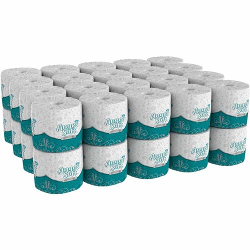 Georgia-Pacific  Bath Tissue, 4"x4-1/2", 450 Sheets/Roll, 40 Rolls/CT, White-GPC16840