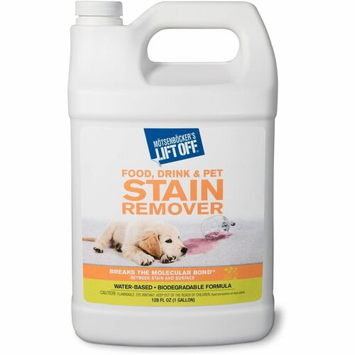 Motsenbocker Advanced  Stain Remover, Pet/Drink/Food, Multi-surface, 128 oz, White