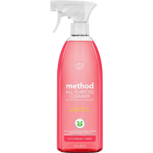Method Products  Cleaner Spray,All-Purpose,Pink Grapefruit,28oz,Lite Pink
