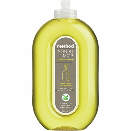Method Products  Floor Cleaner, RTU, Spray, Lemon Ginger, 25oz, Yellow