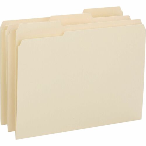 Business Source  File Folder, Letter, 3/4" Exp., 14PT, 1/3", 50/BX, Manila