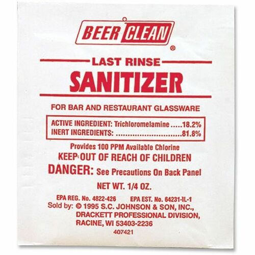 Diversey Care  Last Rinse Sanitizer, 7gram, Powder, 100/CT, Chlorine/YW-DVO90223