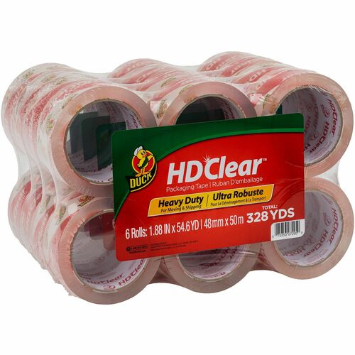 Duck Brand  Packing Tape, 1.88x54.7Yds., 24/CT, Clear-DUC393730