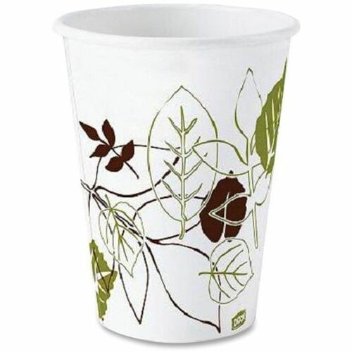 Dixie Foods  Hot Cups, Polylined, 8oz, 50/PK, 20PK/CT, Pathways/White-DXE2338PATH