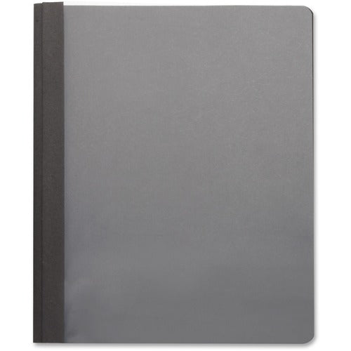 Business Source  Report Cover, Clear Front, Ltr, 1/2"/100 Sht Cap, 25/BX, BK