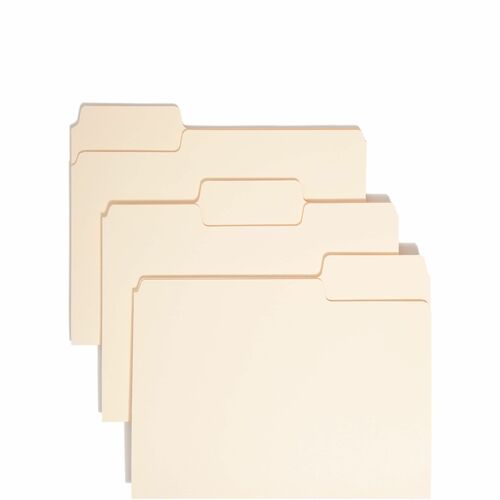 Smead  Top Tab Folders,Ltr, 14PT,1/3 Cut,3/4" Exp,50/BX,MLA