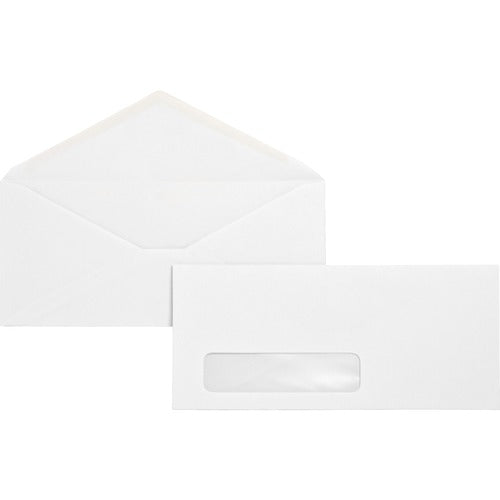 Business Source  Business Window Envelopes,No.10,4-1/8"x9-1/2",500/BX,WE Wove