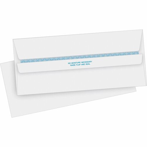 Business Source  Self Seal Envelopes, Tint, No.10, 4-1/2"x9-1/2", 500/BX,WE