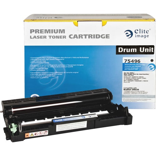 Elite Image  Replacement Drum, f/BRTDR420,12,000 Page Yield, Black-ELI75496