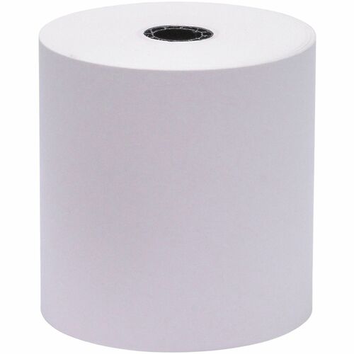 Business Source  Paper Roll, Single Ply, Bond, 3"x165', 12/PK, White