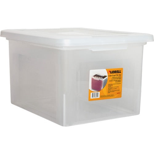 Lorell  Stacking File Box,Legal/Letter,14-1/4"x18-1/8"x10-7/8",CL