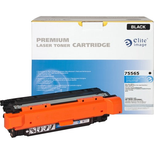 Elite Image  Toner Cartridge,Remanuf. HP CE250A, 5000 Yield, Black-ELI75565