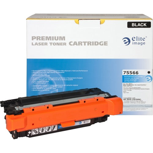 Elite Image  Toner Cartridge,Remanuf. HP CE250X, 10500 Yield, Black-ELI75566