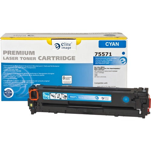 Elite Image  Toner Cartridge, 1300 Page Yield, Cyan-ELI75571