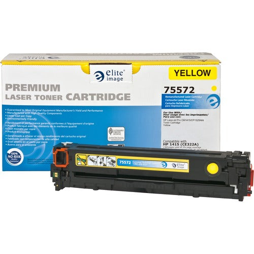 Elite Image  Toner Cartridge, 1300 Page Yield, Yellow-ELI75572