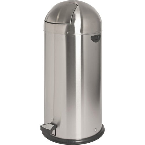 Genuine Joe  Trash Receptacle,Foot Pedal,13.5 Gal,17-1/2"Diax37-2/5",STST-GJO58888
