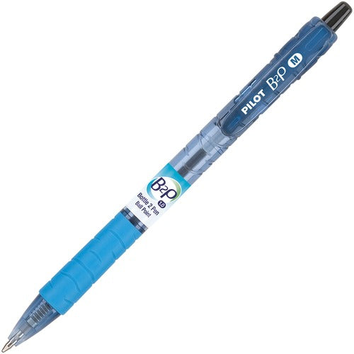 Pilot  Ballpoint Pen, Retractable, Rubber Grip, Med Pt, Black