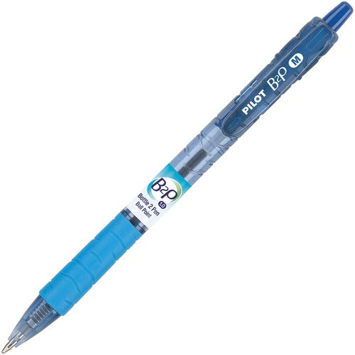 Pilot  Ballpoint Pen, Retractable, Rubber Grip, Med Pt, Blue
