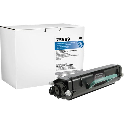 Elite Image  Toner Cartridge, f/Lexmark E360, 9000 Page Yield, Black-ELI75589