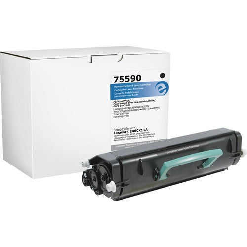 Elite Image  Toner Cartridge, Lexmark E460, 15000 Page Yield, Black-ELI75590
