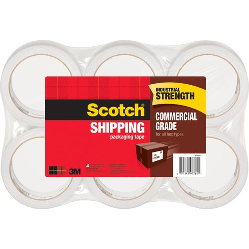 3M  Packing Tape Refill Rolls,Commercial Gr., 54.6Yds, 6/PK, CL