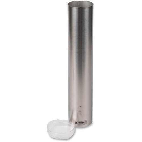 San Jamar  Cup Dispenser, Pull-Type, 2-1/4"x2-7/8" Dia, STST