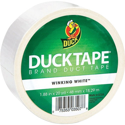 Duck Brand  Duck Tape, 1.88"x20 Yards, White-DUC1265015RL