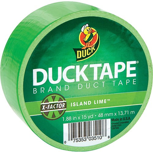 Duck Brand  Duck Tape, 1.88"x15 Yards, Neon Green-DUC1265018RL