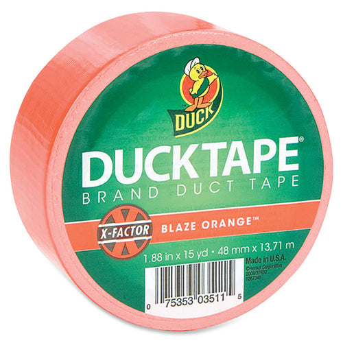 Duck Brand  Duck Tape, 1.88"x15 Yards, Neon Orange-DUC1265019RL